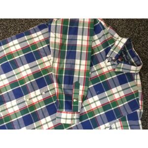 Ralph Lauren Shirt Mens XL Blue Plaid Blaire Button Down Oxford Pony Long Sleeve